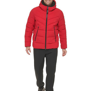 Winter New Arrival <b>Long</b> Sleeve <b>Leather</b> Windproof Eco-Friendly Breathable Mandarin Collar High Street Style Men's <b>Jacket</b> - Product Image 1