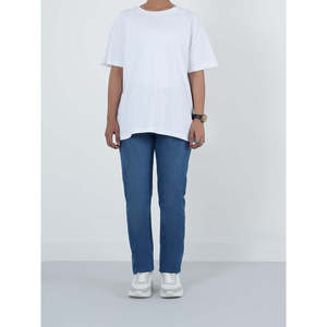 เสื้อยืดผู้หญิง REIDAR ทรงหลวม โอเวอร์ไซส์ ไหล่ตก ผ้าเจอร์ซีย์พื้นฐาน รุ่น WC362-100% ผ้าฝ้าย ระบายอากาศได้ดี ความยาวสั้น - Product Image 1
