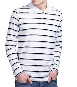 เสื้อถักแขนยาวผู้ชายสำหรับฤดูใบไม้ร่วง ผ้าฝ้ายลายทาง สวมใส่สบาย ระบายอากาศได้ดี ปรับแต่งได้ - Product Image 6