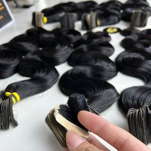 ผมต่อแบบเทป Body Wave ราคาส่ง คุณภาพดีที่สุด ผมแท้เวียดนามแบบดิบ ไม่ผ่านการแปรรูป ผมต่อแบบเทปมองไม่เห็น - Product Image 2