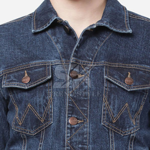 Veste en jean pour homme, manches longues, nouveau design, couleur unie, streetwear, veste d'hiver pour homme, en vente - Product Image 5