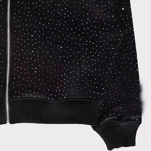 Sweat-shirts pour hommes en strass de la meilleure qualité, couleur unie, légers - Product Image 2