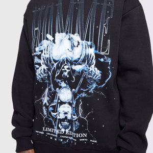 Sudadera Unisex de Manga Larga para Hombre, con Logotipo Personalizado, de Algodón y Felpa, con Capucha, Estilo Urbano, de Invierno, Alta Calidad - Product Image 3