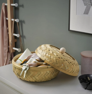 ตะกร้าสานธรรมชาติ-เครื่องจักสานเวียดนามทำด้วยมือสำหรับผลไม้ดอกไม้ & การจัดระเบียบ - Product Image 6