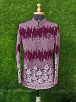Vêtements islamiques de haute qualité en velours indo-occidental Sherwani Kurta pour mariage Robe musulmane avec costumes pour hommes