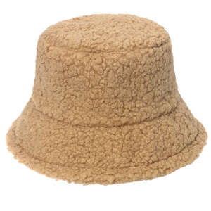 Chapeau Bob Femme SIDDIQUI HOSINEX 2024 en Fausse Fourrure, Uni, Laminé, Décontracté, Doux, Sans Couture, Lavé, Chaud pour l'Hiver, Teint à la Cire - Product Image 1