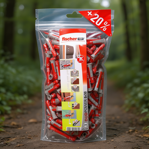 Fischer DUOPOWER Embouts universels, grand pack 6 x 30 mm, inserts filetés métriques bimatière, norme DIN 8.8, résistance 240 pièces pour - Product Image 3