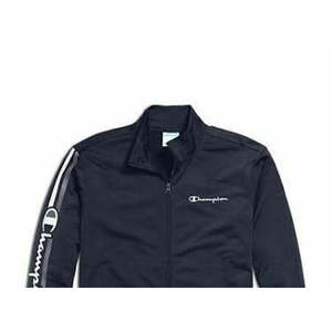 เสื้อแจ็คเก็ตแทร็คสีน้ำเงินลำลองสำหรับผู้ชาย Champion ไซส์ XXL ระบายอากาศได้ดี กันลม ผลิตจากไนลอน พิมพ์ลายโลโก้ สไตล์หลวมๆ สำหรับฤดูใบไม้ร่วง - Product Image 3