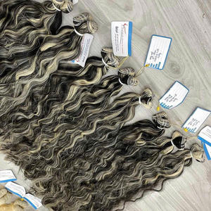 Articles phares 2026 : Extensions de cheveux vierges vietnamiennes, couleur piano, trame naturelle ondulée, double trame, extensions de cheveux naturels - Product Image 6