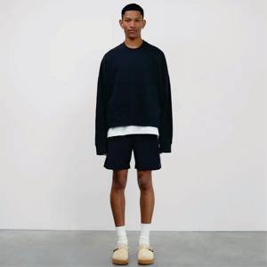 Sudadera bordada en blanco de cuello redondo para hombre con logotipo personalizado fabricante 100% algodón deportes streetwear sudaderas lisas de gran tamaño - Product Image 2