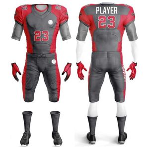 เสื้อยืดพิมพ์ลายโลโก้ปักลายเครื่องแบบอเมริกันฟุตบอลใส่สบาย - Product Image 3