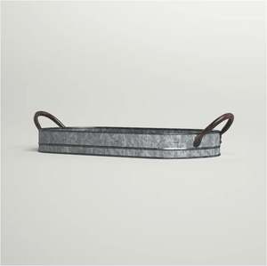 Plateau de service en métal galvanisé gris chic pour la maison décorative hôtel restaurant bar ustensiles de cuisine décor de table fabriqué en Inde 2025 - Product Image 4