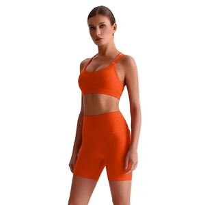 Leggings taille haute costume à manches longues vêtements d'entraînement vêtements de sport de gymnastique femmes vêtements de Fitness ensemble de Yoga - Product Image 1