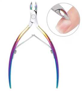 ZACHARY INDUSTRIES-Pinzas para cutículas, instrumentos de belleza, pinza para cutículas de gran calidad, doble resorte con mango dorado - Product Image 1