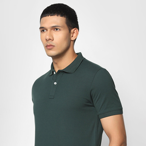 Camiseta de golf ligera de alta calidad para hombre, camiseta de LICRA de poliéster transpirable sólida informal, sensación atlética de talla grande perfecta - Product Image 4