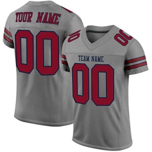 Service OEM Maillot en polyester surdimensionné et décontracté Conception solide Col en V Impression numérique Tissu de football Poids à bas prix à vendre - Product Image 2