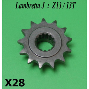 Pignon avant 13T pour modèles Lambretta J50 + Lui 50 (+ tuning) - Product Image 1
