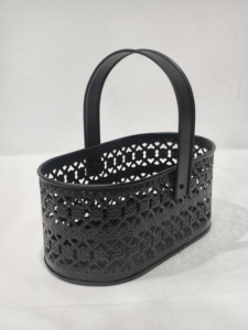 Panier artisanal de qualité supérieure pour les événements de décoration intérieure comme boîte-cadeau pour les fleurs de fruits en chocolat avec des paniers élégants - Product Image 4