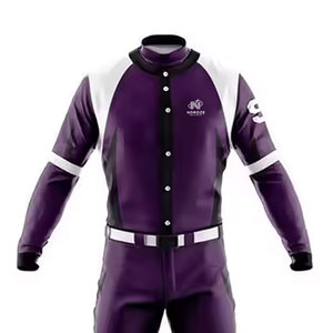 Ensembles d'uniformes de baseball de haute qualité, confortables et légers, respirants, en tissu 100% polyester, design personnalisable, parmi les plus vendus - Product Image 4