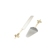 Serveur de gâteau en laiton doré de luxe et outils Ensemble de couteau et serveur pour gâteau de mariage au meilleur prix Ustensiles de cuisson