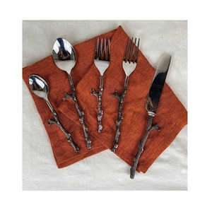 Juego de cubiertos de acero inoxidable con acabado de cobre, tamaño personalizado disponible, servicio al por mayor - Product Image 4