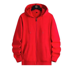 Sudaderas con capucha y cremallera de poliéster/algodón para hombre, con logotipo bordado personalizado, 270 g/m², gruesas, unisex, de felpa francesa, extragrandes, para invierno - Product Image 6