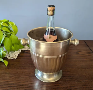 Private Labelling Artistic Brass Ice <b>Bucket</b> For Luxury Tabletop Bar Setup Enhancing Visual Appeal And <b>Cooling</b> Efficiency - Product Image 1