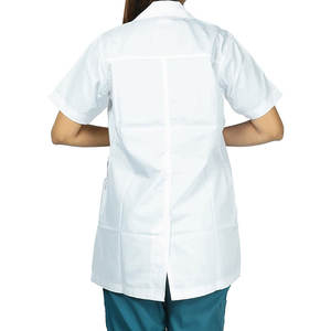 Stylish Long <b>Lab</b> Coat With Pen Pocket And Notched Lapel For <b>Science</b> And Research Professionals White Laboratory Coat - Product Image 3