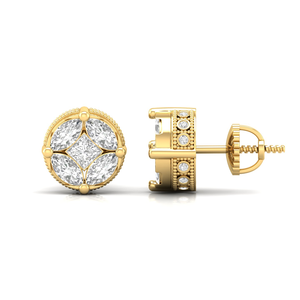 925ต่างหูเพชรสำหรับผู้หญิง1.41เพชรที่ถูกลอบสังหาร VVS-VS ความชัดเจน - Product Image 3