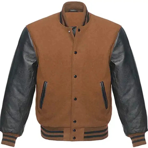 Chaqueta universitaria de estilo informal para hombre más vendida del proveedor OEM, chaqueta de béisbol universitaria de alta calidad para hombre - Product Image 1
