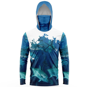 Vêtements de sport à manches longues personnalisés en gros, chemises de pêche à manches longues personnalisées, vêtements de sport à manches longues pour hommes, sublimation, évacuation de l'humidité - Product Image 1