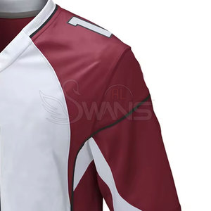 Vêtements de sport, maillot de football américain pour hommes, respirant, manches courtes, couleur et design personnalisables, en vente - Product Image 4