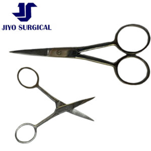 Tijeras de disección para estudiantes de 115 mm, tijeras de disección quirúrgicas afiladas y de punta roma de acero inoxidable, instrumento de laboratorio - Product Image 1