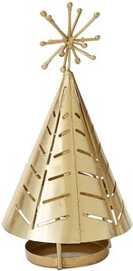 Decorative Handmade Gold Cone <b>Tea</b> <b>Light</b> Holder Christmas Decoration Supplies For Home Decor in Bulk Rate - Product Image 4