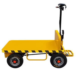 Hot Bán Bốn Bánh Xe Thép Phẳng Hàng Hóa Nhiệm Vụ Nặng Nề Điện Nền Tảng Xe Đẩy Đi Xe Trên Giỏ Hàng - Product Image 2