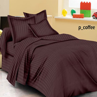 Vente Flash - Ensemble de draps de lit pour hôtel et mariage, rayés, en coton poly 50/50, durables, blancs, de qualité supérieure, fabriqués en Inde par Monis Tex