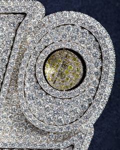 Colgante Personalizado de Plata de Ley 925 con Diamante Moissanite VVS, Letra de Hielo con Nombre, Certificado IGI, Personalizable - Product Image 4