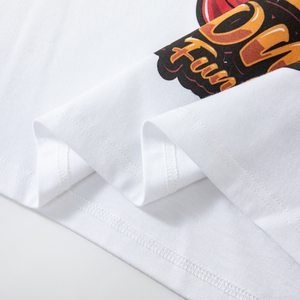 T-shirt graphique imprimé DTG surdimensionné pour homme 100% coton Jersey Tissu tricoté à épaules tombantes Boxy Fit Streetwear Tee Letter - Product Image 3