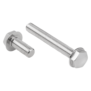 K1411 A4 สกรูหัวหกเหลี่ยมสแตนเลส หัวเตี้ย M5 x 12 ขัดเงา - Product Image 4