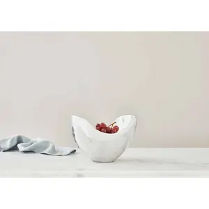 Tazón Decorativo Redondo de Metal de Diseño Moderno Americano, Tazón de Frutas de Aluminio Ecológico Hecho a Mano de Primera Calidad, Seguro, con Recubrimiento Zahid - Product Image 3