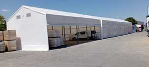 เต็นท์โครงสร้างเหล็กขนาด 10x30 เมตร (300 ตร.ม.) สำหรับเก็บของและคลังสินค้า ผลิตในตุรกี - Product Image 2