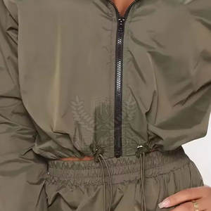 Conjunto de Chaqueta Cortavientos de Invierno para Mujer, Estilo Casual, 2 Piezas, para Uso Diario y Aventuras al Aire Libre, Material de Nailon/Poliéster - Product Image 5