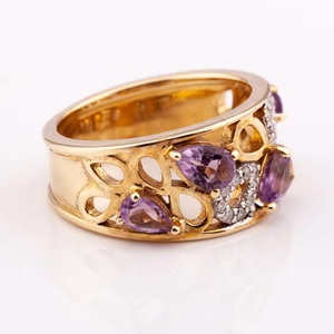 แหวน R-8249สไตล์วินเทจของโรงงานเบลล่าพร้อมส่งเครื่องประดับเงินสำหรับผู้หญิงที่ผลิตในประเทศไทย - Product Image 5