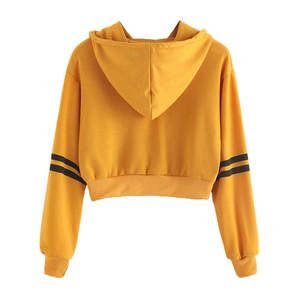 Sudadera Corta para Mujer, Diseño Nuevo 2025, Algodón Original, Antiencogimiento, Secado Rápido, Color Liso - Product Image 2