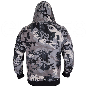 OEM personalizado de alta calidad de los hombres de talla grande de doble color Sudadera con capucha básicos de algodón mezclado para el invierno - Product Image 3