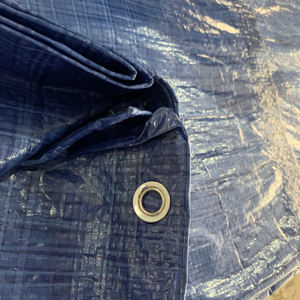 Lona textil de PE para exteriores, lámina de plástico resistente al agua, estilo liso con ojales de aluminio para lana y telas mezcladas - Product Image 4