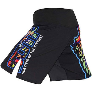 Shorts de course respirants pour hommes en gros, MMA, boxe, fitness, sport, 100% polyester, lavage à la main, shorts de compression - Product Image 3