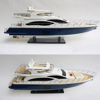 AZIMUT-Barco de velocidad moderno europeo de Acacia, yate náutico de madera de alta calidad hecho a mano para decoración, técnica pintada, 82