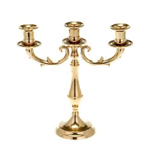 Candelabro de Metal Dorado de Tendencia 2025 para Bodas, Cenas, Fiestas, Decorativo, de 3 Brazos, Centro de Mesa - Product Image 2