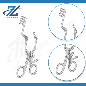 Rétracteur de laminectomie conique à bras articulés manuel gauche 165 mm de long en acier inoxydable Instruments chirurgicaux certifiés CE Fabriqué au Pakistan - Product Image 3